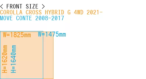 #COROLLA CROSS HYBRID G 4WD 2021- + MOVE CONTE 2008-2017